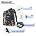 thumbnail image 4 of Lsque North American Bald Eagle1 Pattern Canvas Daypack, Durable Backpack, High-quality Versatile Backpack,Vintage Compact Backpack-Small, 4 of 6