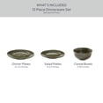 thumbnail image 2 of Better Homes & Gardens Artisan Stoneware Dinnerware Set, Green, 12-Piece, 2 of 15