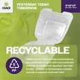 thumbnail image 4 of CIAO! 6"x6"x3" 1 Compartment PP Plastic Clear Hinged Container for Take Out (Case of 300), 4 of 8