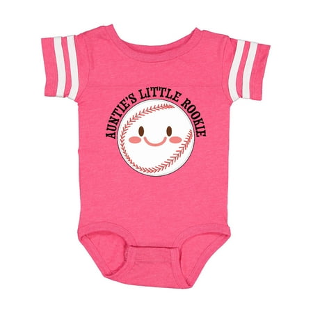 

Inktastic Auntie s Little Rookie- baseball Gift Baby Boy or Baby Girl Bodysuit