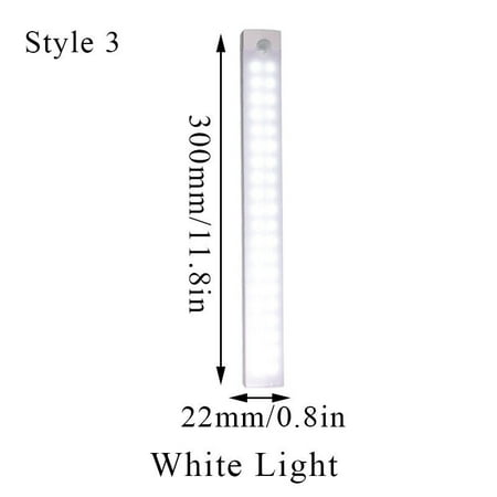 

Wireless LED PIR Motion Sensor Light Cabinet Closet Lamp USB Rechargeable Strip