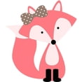 thumbnail image 3 of CafePress - Cute Pink Fox - Women's Light Pajamas, 3 of 4