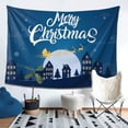 thumbnail image 4 of YFYANG Blue Christmas Eve Pattern Tapestry, Bedroom Dormitory Living Room Decoration Tapestrys Wall Hanging , 80 x 60 in, 4 of 8