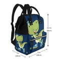 thumbnail image 5 of Ratiio Dino Playing Roller Skate Mummy Backpack - Waterproof Twill Canvas, Large Capacity Diaper Bag with Multiple Pockets and Adjustable Straps, 5 of 5