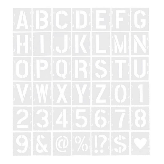 42Pcs English Letters Painting Stencils Letters Templates Alphabet Stencils Letter Number Templates