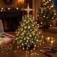 thumbnail image 5 of LIORAGLJ DIY Beaded Christmas Tree Kit Reindeer/Santa/Cross 3 Styles Tabletop Craft Decor, 5 of 7
