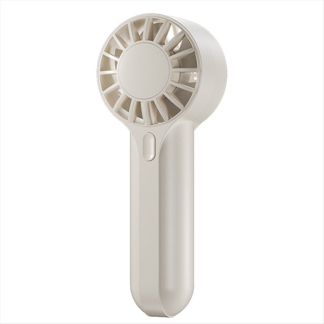 Mini Ventilador Portátil Recargable por USB, Potente Ventilador de Viento, Portátil, de Mano y de Escritorio, para Exteriores, Color Albaricoque.