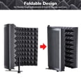 thumbnail image 3 of Yescom 20"x14" Studio Microphone Isolation Shield 2.4" Thick Acoustic Foam Panel Sound Absorbing Recording Panel Stand Mount, 3 of 11