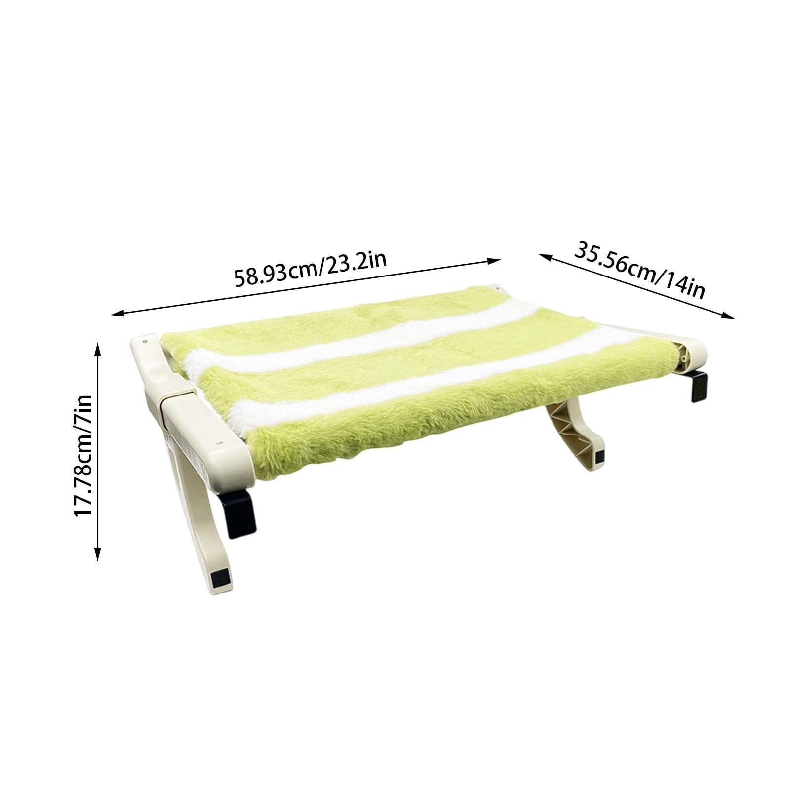 Cat Window Sill Perches for Indoor Cats,Warm Cats Bed with Plushes Bedding and Fabric Base,Sliding Clamping Slot Adjustment with Removable Covers,for Indoor Comfortable Cat Resting Bed Winter Use.