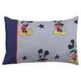 Disney Mickey Mouse 90th Birthday Toddler Bedding Set, Blue, 4Piece