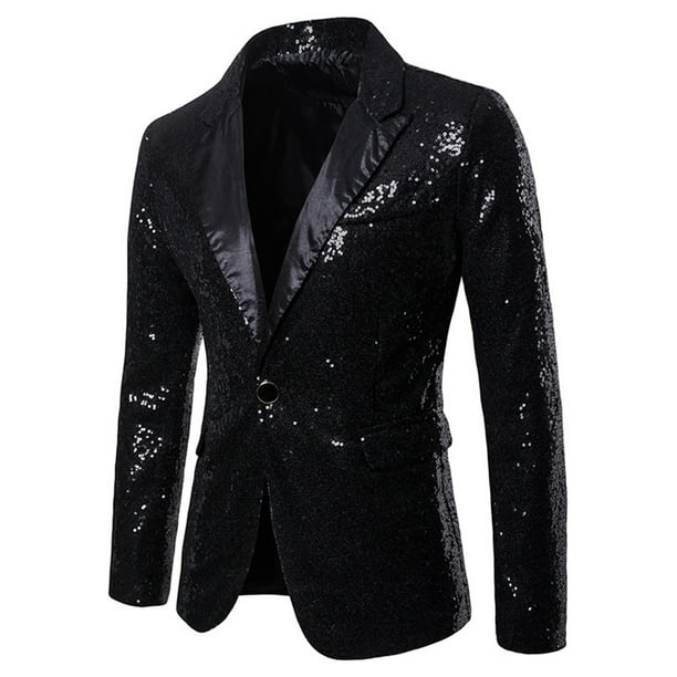 Sequin deals lapel blazer