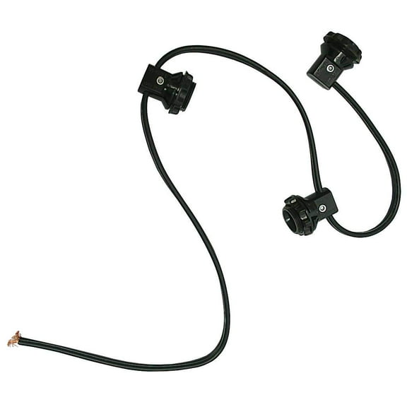 Westinghouse 22381 - Candelabra Base Black 3 Light Harness Set Socket (3 LITE HARNESS SET CAND BLA)