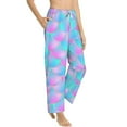thumbnail image 2 of Fotbe Purple Dragon Scales Women's Pajama Pants,Sleepwear Pants,Pj Bottoms Drawstring And Pockets-Medium, 2 of 9
