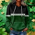 thumbnail image 2 of Chuancc Womens Long Sleeve Shirts Kangaroo Pocket,Business Casual Outfits for Women Long Sleeve Sweaters for Women Graphic Sweatshirts Loose Long Sleeve Shirts for Women Blackish Green L, 2 of 4