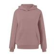 thumbnail image 3 of XIAOCHA Hooded Sweatshirt for Women Minimalist Pullover Hooded Sweatshrit Comfort Breathable Oversized Hoodie, 3 of 4
