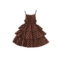 thumbnail image 4 of Glisme Girls Dresses Size 3-4 Years Summer Sleeveless Dress Cute Strapless Sundress With Patriotic Print For Toddler White Sundress, 4 of 5