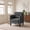 Gray, variant on Melocadol Chenille Upholstered Accent Chair, Comfy Wide‑Seat Armchair, Compact Single Sofa for Living Room Bedroom Office, Beige