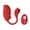 Red, variant on MLSICE 10 Vibration Modes Soft Silicone Remote Vibrator Jump Egg With 2 Motor ,Ipx5 Waterproof Usb Recharge Quietly Dual Vibrating Vibrator - Purple