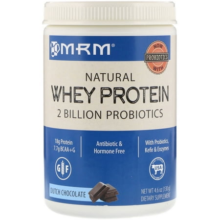 MRM  Natural Whey Protein  Dutch Chocolate  4 6 oz  130