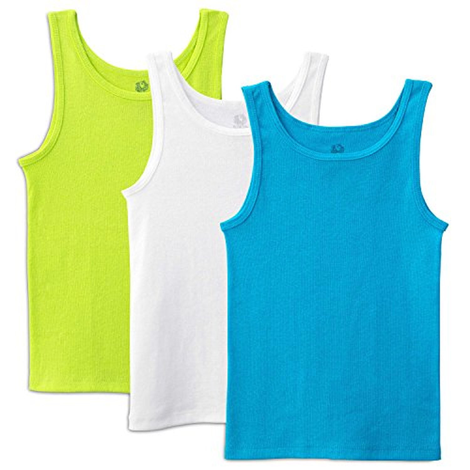 Fruit of the Loom Toddler Girls` 3 Pack Wardrobe Tank, 4T/5T, Assorted