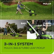 Greenworks 60V 25 Cordless Brushless Self-Propelled Mower + Two (2) 4.0Ah Batteries & Dual Port Charger
