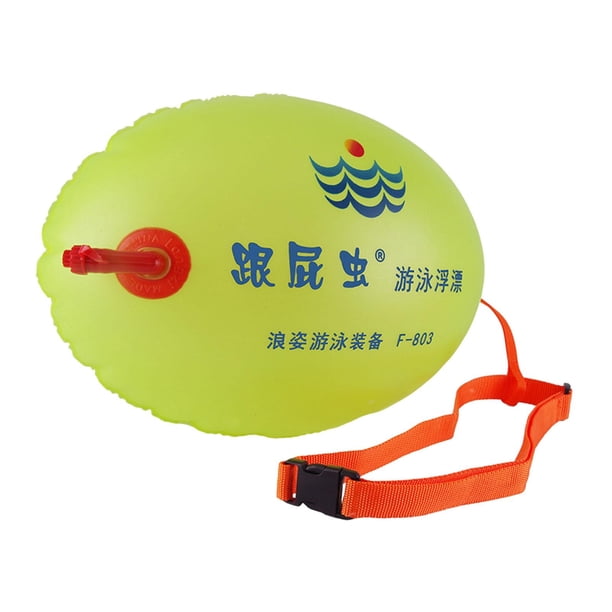 Boya de natación flotante multifuncional de 15 kg, ligera, inflable, bolsa de natación con Verde