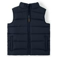 thumbnail image 1 of Boys and Toddler Zip Up Puffer Vest, Navy Slate, 12, 1 of 2