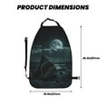 thumbnail image 2 of Fuzoiu Moonlit Night Sky Shark Print 2 Pack Kick Mat Back Seat Protector With 3 Storage Pockets, Universal Car Seat Back Organizer For Kids Pets, Waterproof Backseat Protector For Most Car, 2 of 8