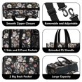 thumbnail image 3 of Teacher Tote Bag,Pioneer Flower Floral Print Pattern Teacher Utility Tote Bag,Large Work Tote Bags for Women with Multiple Pockets,Top Zipper Closure,13.8x10.6x6.7 Inch, 3 of 5