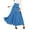 Light Blue, variant on Midi Skirt Women Versatile Fold Over Waist Maxi Skirt/Convertible Dress,Black M