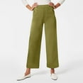 thumbnail image 2 of MQLKF Twill Cropped Wide Leg Pant Plus Size Wide Leg Petite Crop Trousers Stretch Capri Jeans Ankle Denim Pants Women Lightweight Soft Casual Women's Streetwear, 2 of 6
