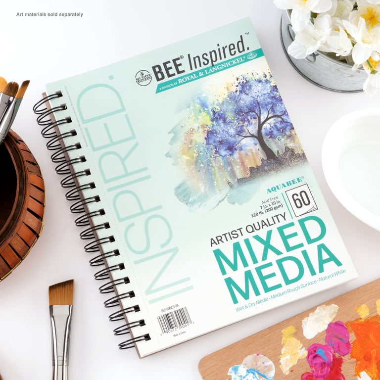 Bee Paper Bee Inspired Mixed Media Paper Pad, 7x10, 60 Sheets photo 5