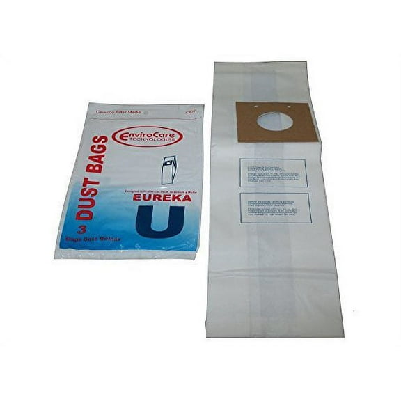 Compatible with Eureka 2 Ply Upright Type U Paper Bags 3 Pk # 308sw
