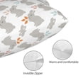 thumbnail image 3 of Pofeuu Gray Rabbit Print Polyester Microfiber Plush Pillowcases, Super Soft and Cozy Pillow Case Covers with Envelop Closure（Pillow core not included）-20"x30", 3 of 6