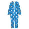 thumbnail image 3 of Hello Kitty Hooded Union Suit Pajama Soft Comfy PJs Sleepwear, 3 of 7