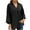 Black, variant on Tuphregyow Women's Tops Classic V Neck Fashion Loose Outwear New Style Trendy Breathable Solid Lightweight Slouchy Half Sleeve Blouse Button Down Leisure Tops Pink XL