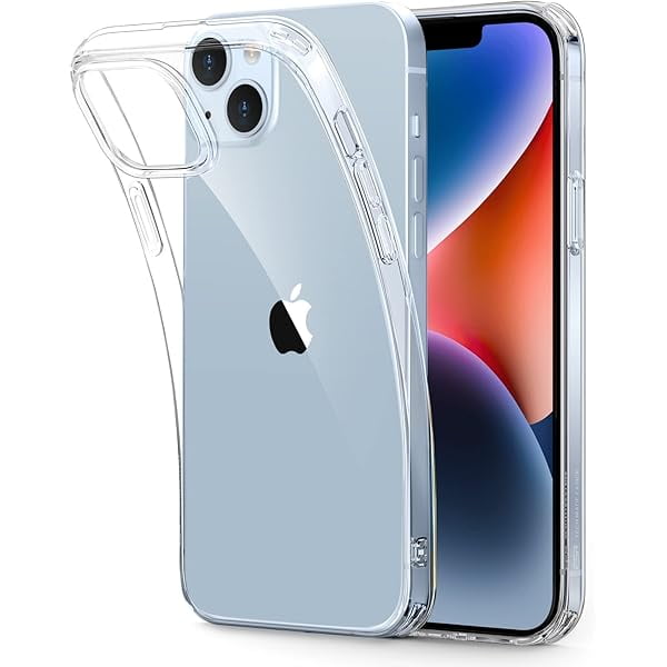 wonima11 ESR Clear Case for iPhone 14 Case and iPhone 13 Case, Shockproof Thin Silicone Cover, Yellowing-Resistant Slim Transparent TPU Phone Case, Project Zero Series, Clear
