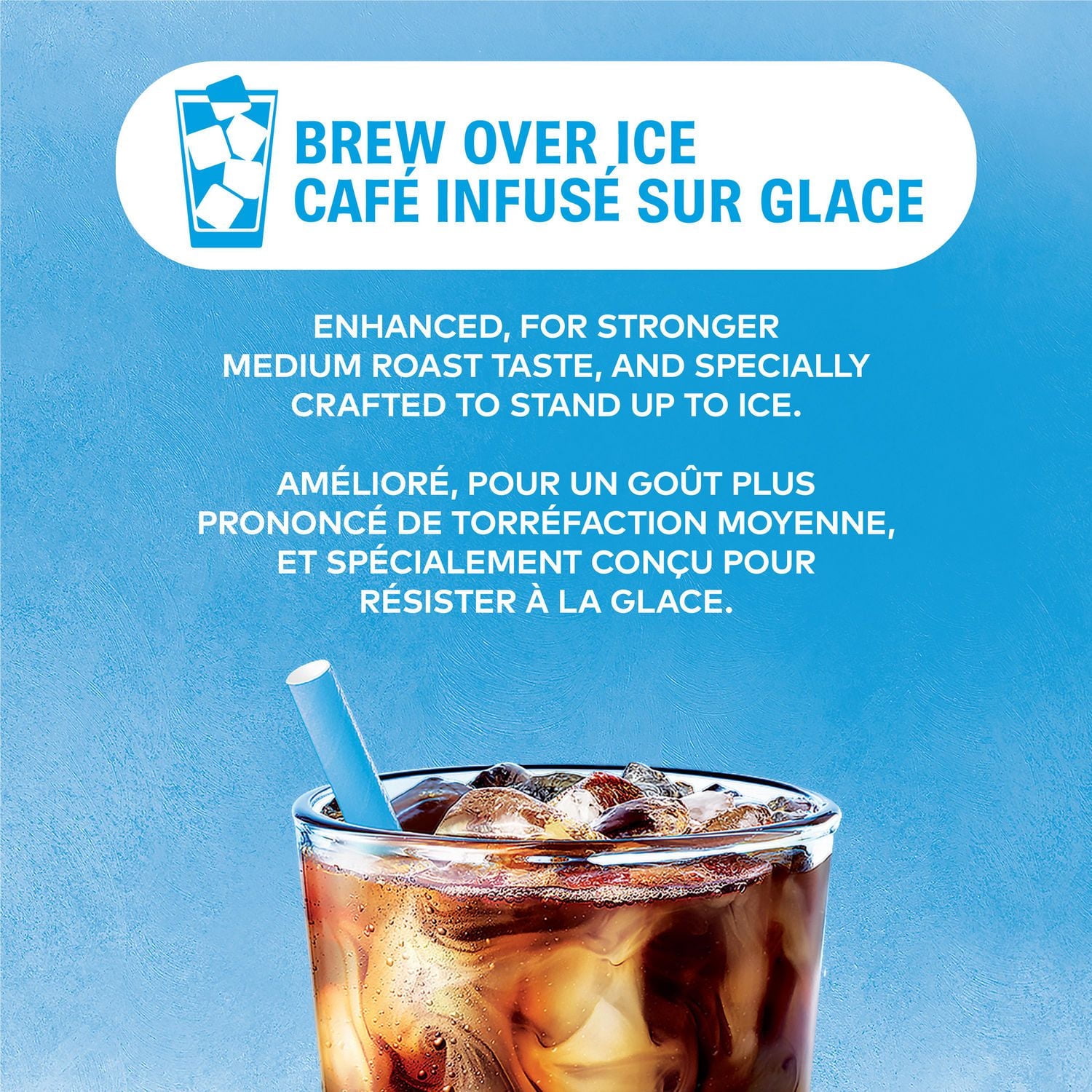 Capsules K-Cup de café infusé sur glace noir classique Van Houtte, torréfaction moyenne, 10 unités 10 unités