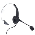 thumbnail image 1 of Auriculares para centro de llamadas reducción de ruido de volumen ajustable auriculares empresariales Plug and Play con cable para telemercadeo en el hogar, 1 of 8