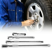Tizuqe 4Pcs 1/4inch 3/8inch Drive Socket Ratchet Wrench Long Extension Rod Steering