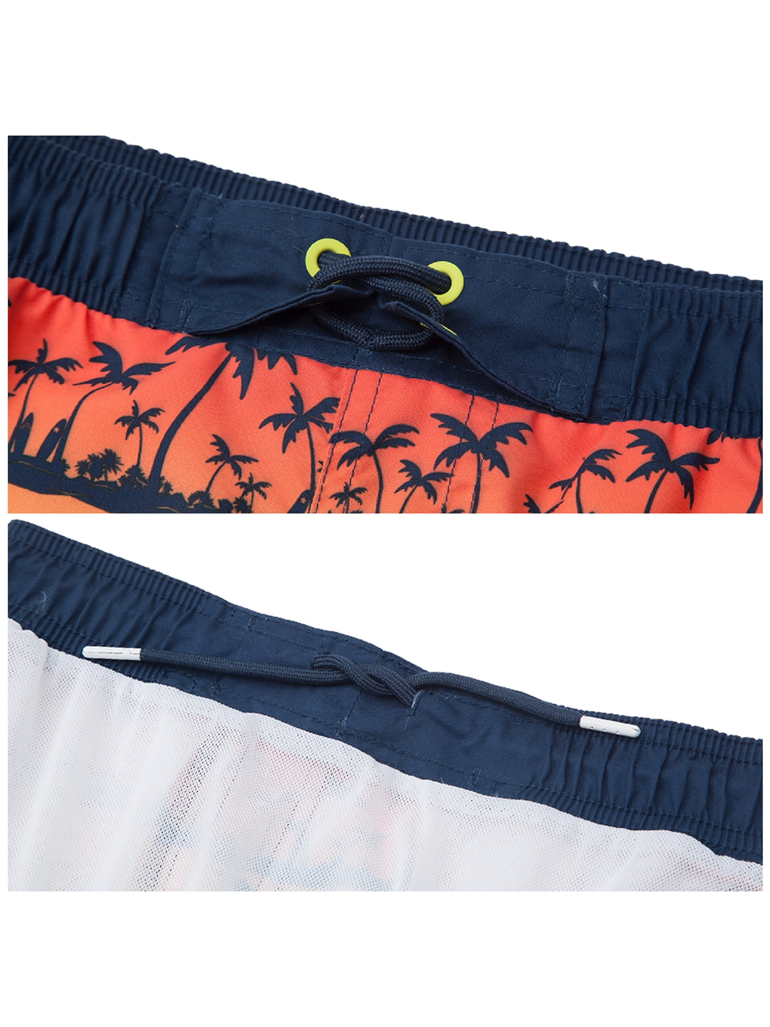 Rokka&Rolla Boys' Swim Trunks with Mesh Lining, UPF 50+ Sizes 4-18