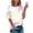 Multicolor, variant on Fesfesfes Women Plus Size Short Sleeve Tops Women's Fashion Printed T-shirt Short Sleeves Blouse Round Neck Casual Tops Women's T Shirts M(US:6)