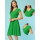 thumbnail image 2 of Vestido de gasa vintage Allegra K Verde M, 2 of 5