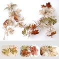 thumbnail image 4 of Fall Maple Leaves Garland,5.6Ft/Piece White Pumpkin Berry Hanging Vine Maple Leaf Garland Artificial, 4 of 8