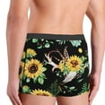 thumbnail image 5 of Bingfone Sunflower Skull Boho Watercolor Background Men'S Underwear - Casual Stretch Boxer Briefs-Xx-Large, 5 of 9