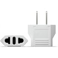 thumbnail image 2 of Europe to US Plug Adapter, 2 Pack, European to USA Plug Adapter, EU to US Plug Converter, Travel from Europe to USA Outlet, Power Travel Adapters European to American, Canada, Mexico, Type A, 2 of 6