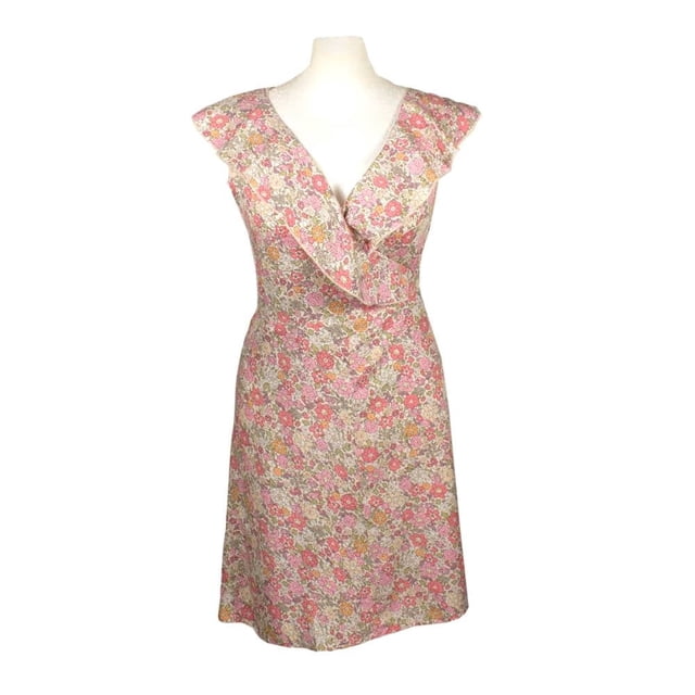 Vestido George Talla G Escote V Rosa