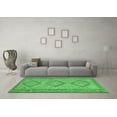 thumbnail image 3 of Ahgly Company Indoor Square Oriental Emerald Green Traditional Area Rugs, 4' Square, 3 of 4