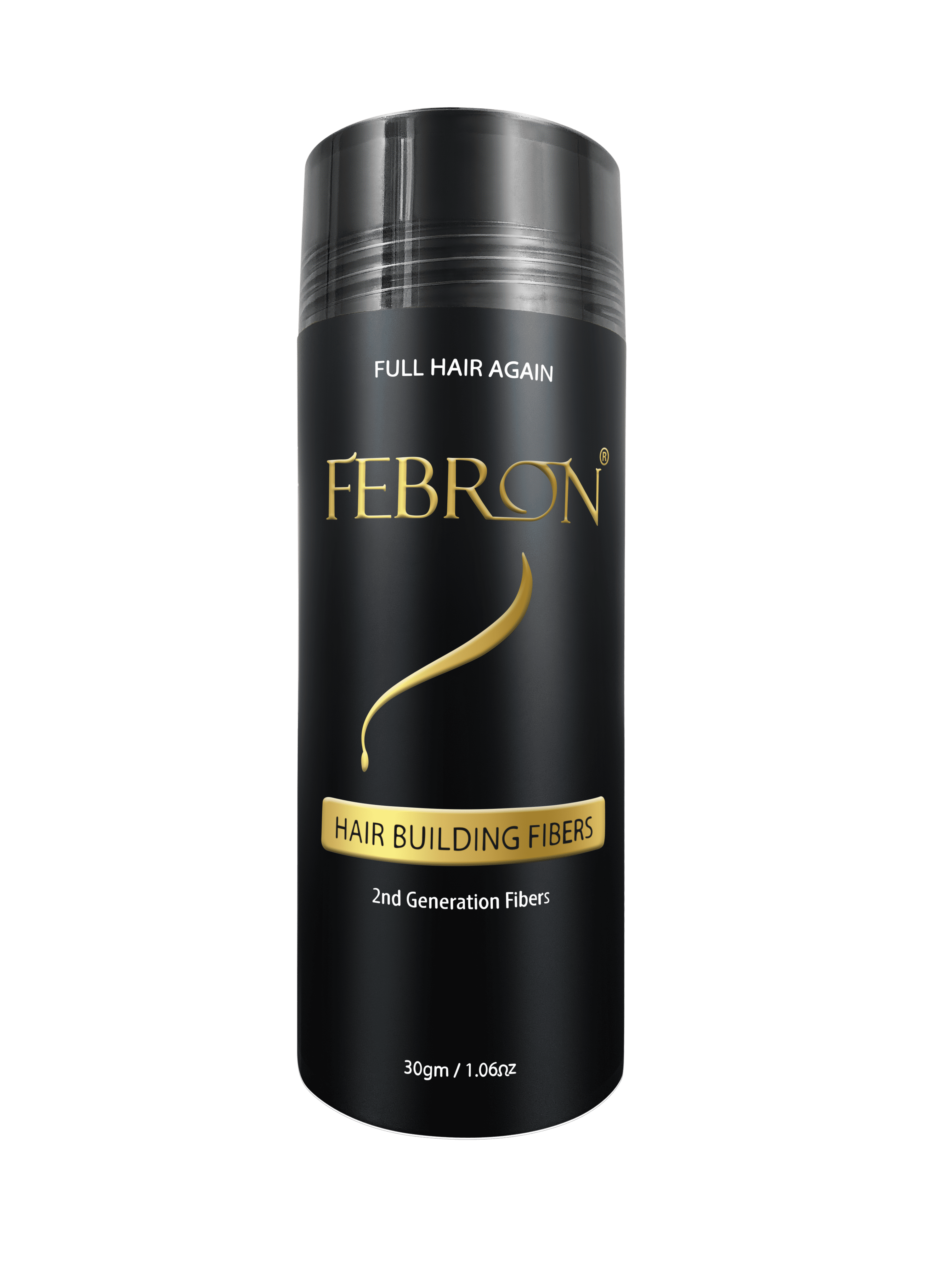 Febron Premium Hair Building Fibers (BLACK) /30g - Hair Fibers For Thinning Hair Febron Premium Hair Building Fibers (BLACK) /30g - Hair Fibers For Thinning Hair