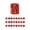 Red-RD-home supplies, variant on LEFTHIGH Home 24 Pcs Valentine's Day Heart Ornaments Romantic Hanging Decoration Plastic Ball Pendants 4.5cm Valentines Decor